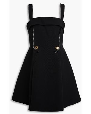 Stine Goya Embellished Crepe Mini Dress - Black