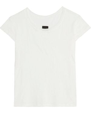RTA Jade Slub Open-Knit T-Shirt - White