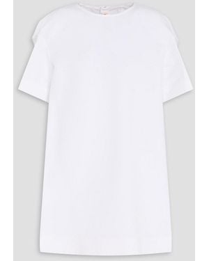 Marni Cape-effect Cotton-canvas Mini Dress - White