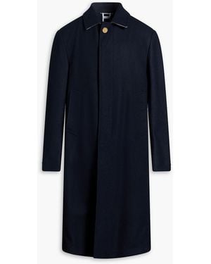 Thom Browne Wool-Felt Coat - Blue