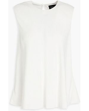 Saloni Beth Crepe Top - White