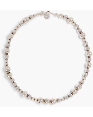 LIE STUDIO Plated Necklace - White