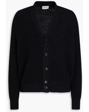 Lemaire Ribbed Cotton Cardigan - Black