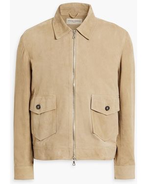 Officine Generale Victor Suede Jacket - Natural