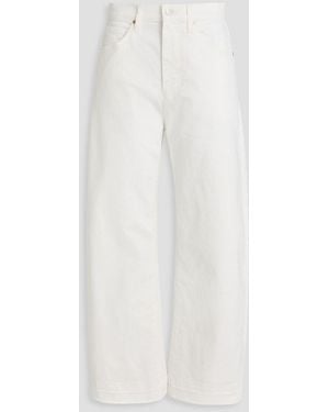 PAIGE Arellia High-Rise Barrel-Leg Jeans - White