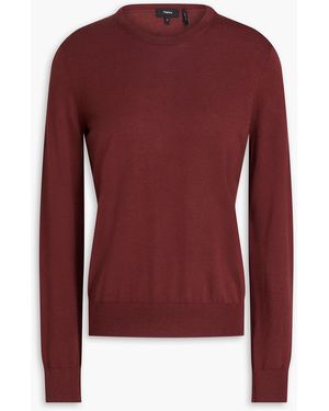 Theory Wool Jumper - Red