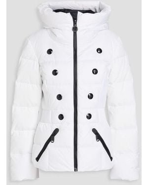 Goldbergh Bouton Embellished Scuba-paneled Quilted Down Ski Jacket - White