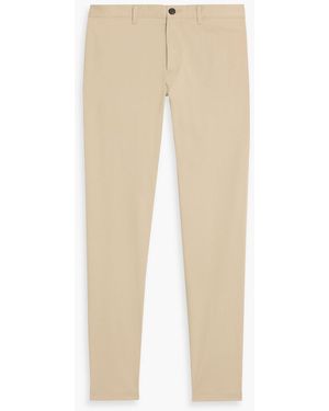 Theory Zaine Slim-Fit Cotton-Blend Twill Pants - Natural