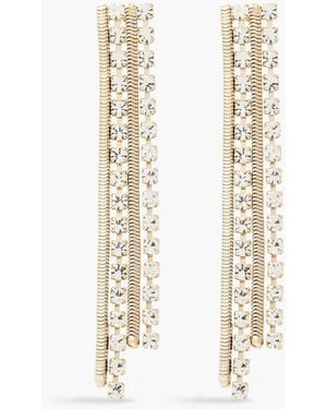 Rosantica Gold-tone Crystal Earrings - White