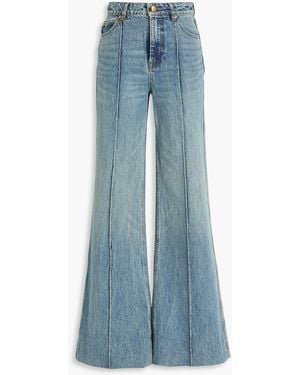 Zimmermann High-Rise Wide-Leg Jeans - Blue