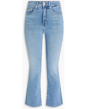 Veronica Beard Carolina High-Rise Kick-Flare Jeans - Blue