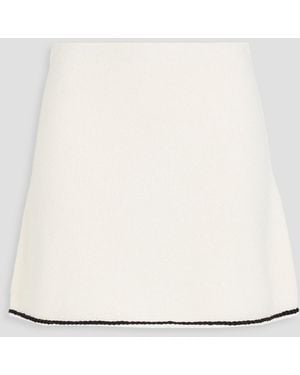 Theory Merino wool-blend mini skirt - Natur