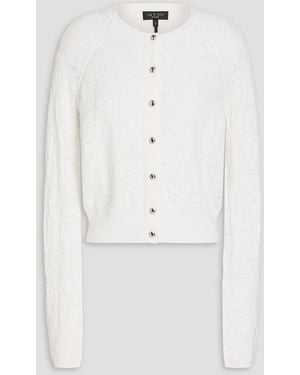 Rag & Bone Lucia Jacquard-Knit Cardigan - White