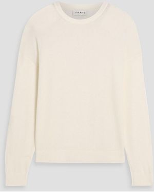 FRAME Wool And Cashmere-Blend Sweater - Natural