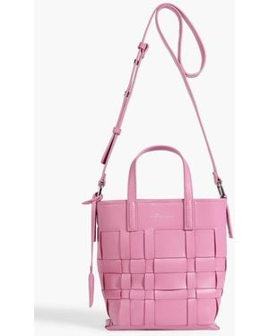 3.1 Phillip Lim Odita Mini Woven Leather Bucket Bag - Pink