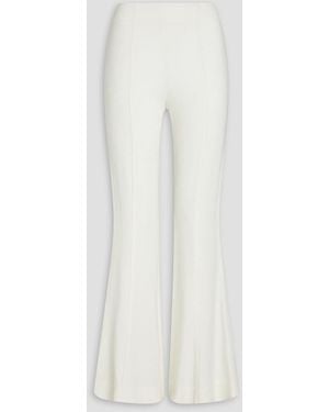 Diane von Furstenberg Barcelona Crepe Flared Trousers - White