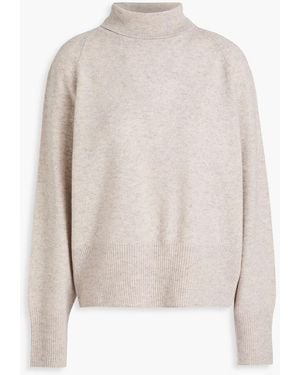 Vince Wool And Cashmere-Blend Turtleneck Sweater - White