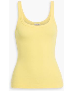 Alex Mill 365 Ribbed Stretch-Cotton Jersey Tank - Yellow