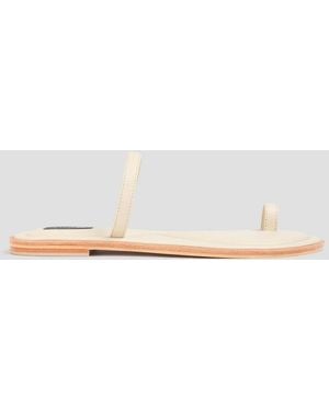 A.Emery Turi Leather Sandals - White