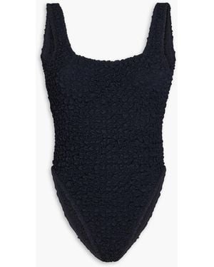 Mara Hoffman Isa Popcorn Swimsuit - Blue