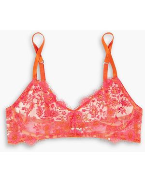I.D Sarrieri Petite fleur soft-bh aus stretch-spitze - Rot