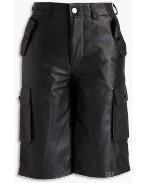 DEADWOOD Leather Shorts - Black