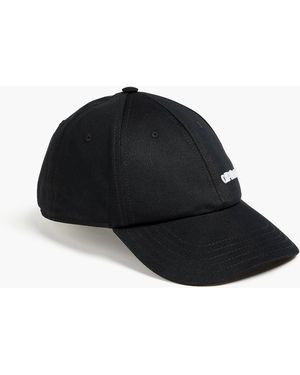 Off-White c/o Virgil Abloh Baseballcap aus baumwoll-gabardine mit applikationen - Schwarz