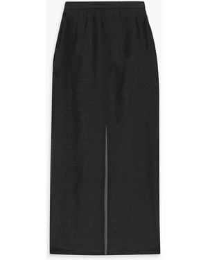 Esse Studios Aire Silk-Organza Maxi Skirt - Black