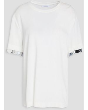 Rabanne Embellished Jersey Top - White