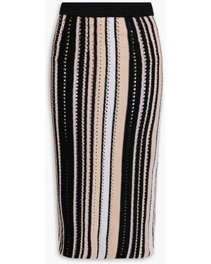 Missoni Crochet-knit Pencil Skirt - Black