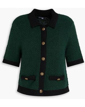 Veronica Beard Marie Cotton-Blend Cardigan - Green