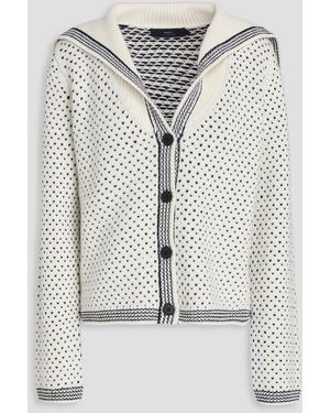 arch4 Beaver Creek Jacquard-Knit Cashmere Cardigan - Grey