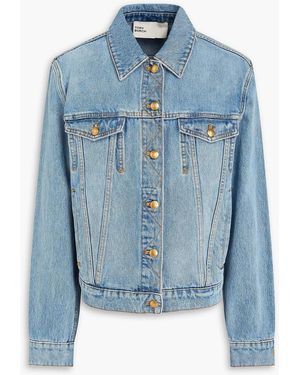 Tory Burch Faded Denim Jacket - Blue