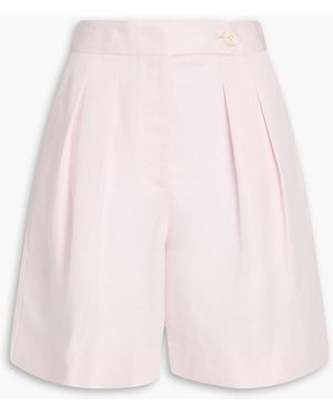 10 Crosby Derek Lam Terri Linen And Lyocell- Blend Twill Shorts - Pink