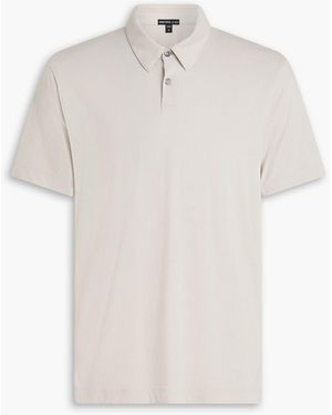 James Perse Cotton-Jersey Polo Shirt - White