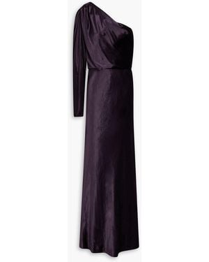 Zimmermann One-sleeve Velvet Gown - Blue