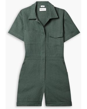 Rivet Utility Dreamer playsuit aus leinen - Grün