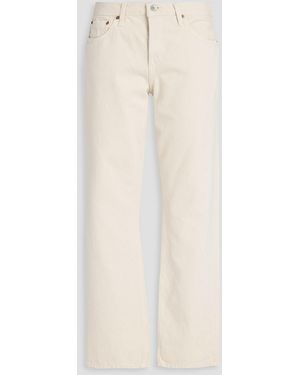 RE/DONE Standard High-rise Straight-leg Jeans - Natural