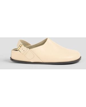 A.Emery Louis Leather Clogs - Natural
