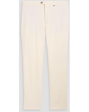 Canali Cotton-Blend Twill Chinos - Natural