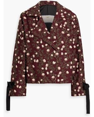 Agua Bendita Pavé Colibrí Embroidered Cotton Jacket