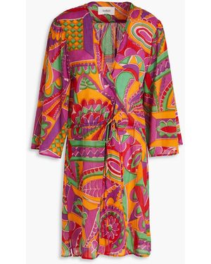 Ba&sh Printed Cotton-voile Tunic - Red