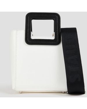 STAUD Shirley Textured-Leather Tote - Black