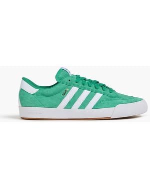 adidas Originals Nora Perforated Suede Trainers - Green