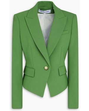 Veronica Beard Hosanna Dickey Woven Blazer - Green