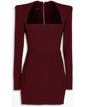 Alex Perry Benninson Crepe Mini Dress - Red