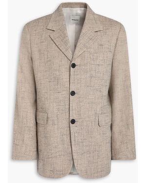 Sandro Tweed Suit Jacket - Natural