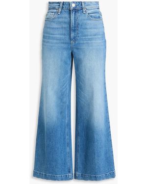 PAIGE Harper High-Rise Wide-Leg Jeans - Blue