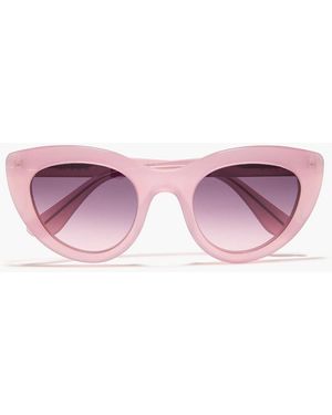 Ganni Cat-Eye Acetate Sunglasses - Pink