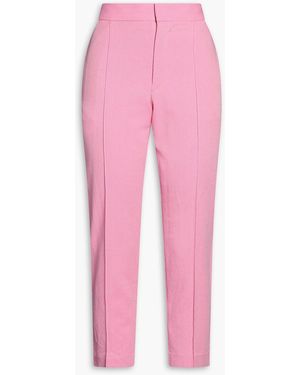 Isabel Marant Crepe Tapered Trousers - Pink